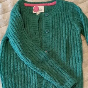 Mini Boden Green Warm Mohair Cardigan